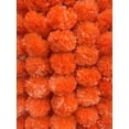 thumbnail image 3 of Amroha Crafts™ Orange Marigold Garland for Indian/American Wedding Party Mantle Decoration, Faux Garlands for Diwali, House Warming Decoration, Spring Bush Floral for DIY Backdrops!, 3 of 5