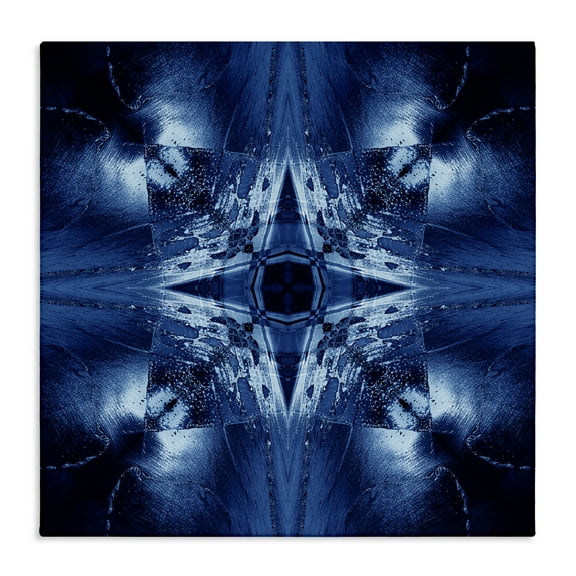 Stupell Industries Dark Mirrored Mosaic Abstract Painting Wrapped Canvas Art Print Wall Art, 17 x 17