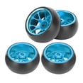 thumbnail image 1 of Pneus de remplacement pour moyeu de roue en métal télécommandé pour voiture télécommandée Wltoys k969 1/28 (bleu), 1 of 4