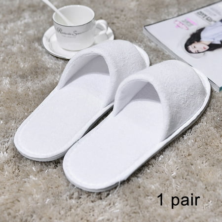 

Disposable Slippers Solid Color Shoes Non-slip for Hotel Adult Indoor Unisex Flip Flop