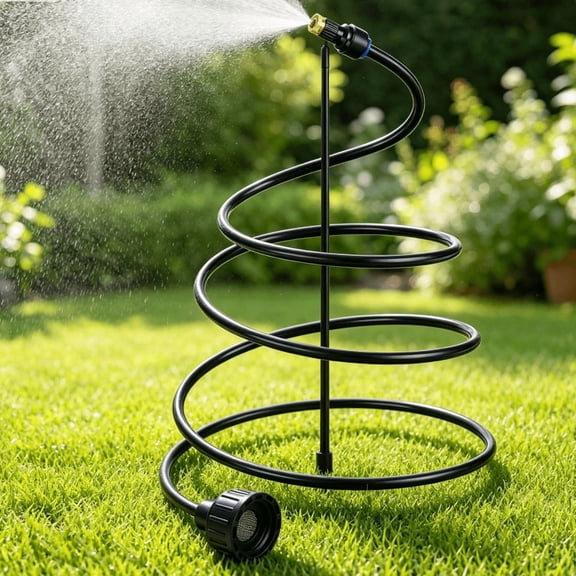 Hose Misters for Outside Patio, Portable Flexible Standing Mister Garden Misters for Cooling Outdoor, Hose Misting System for Outdoor Cooling, Backyard, Garden, Pool, Bird Bath, Tanning and Pets