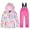 M, variant on YunPes Snow Suits for Girls Heavyweight 2 Piece Insulated Snow Bib & Jacket Snowsuit Ski Pants Suits Waterproof Winter Coats