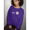 thumbnail image 2 of Daisy Wink Sweatshirt Women -Image by Shutterstock, Female x-Large, 2 of 4