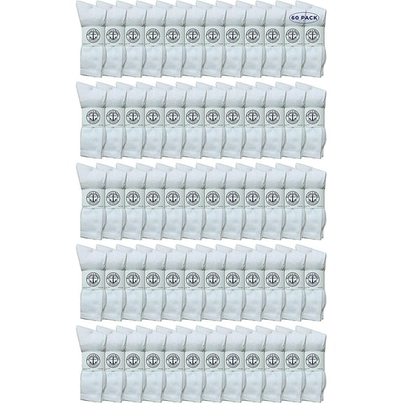 SOCKS'NBULK Big And Tall Mens Sport Crew Socks Wholesale Bulk (King Size) Socks, by SOCKS'NBULK