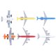 thumbnail image 4 of Modelo De Avión Para Niños, Mini Modelo De Avión Para Niños De Aleación/plástico Caja Fuerte Exquisita Para Niños Para Regalos Para Niños Para Juguetes OTVIAP Airplane Model, 4 of 8
