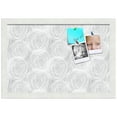 thumbnail image 2 of PinPix 18x12 Custom Cork Bulletin Board Sketch Circles Grey Poster Board Has a Fabric Style Canvas Finish, Framed in Sketch Circles Grey, by ArtToFrames (PinPix-1924), 2 of 6