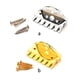 thumbnail image 5 of Greeniant Puente de guitarra sin cabeza con tuerca de bloqueo, piezas de repuesto para bajos, concierto, escuela, adultos, estudiantes, accesorio de Type3 NO3 Greeniant  OD020259-02, 5 of 6