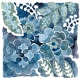thumbnail image 2 of Zarris, Chariklia 12x12 White Modern Wood Framed Museum Art Print Titled - Indigo Ornament IV, 2 of 4