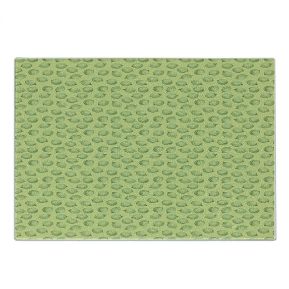 Fruit Cutting Board, Repetitive Sketchy Style Drawn Pattern of Tasty Exotic Gooseberries, Decorative Tempered Glass Cutting and Serving Board, in 3 Sizes, by Ambesonne
