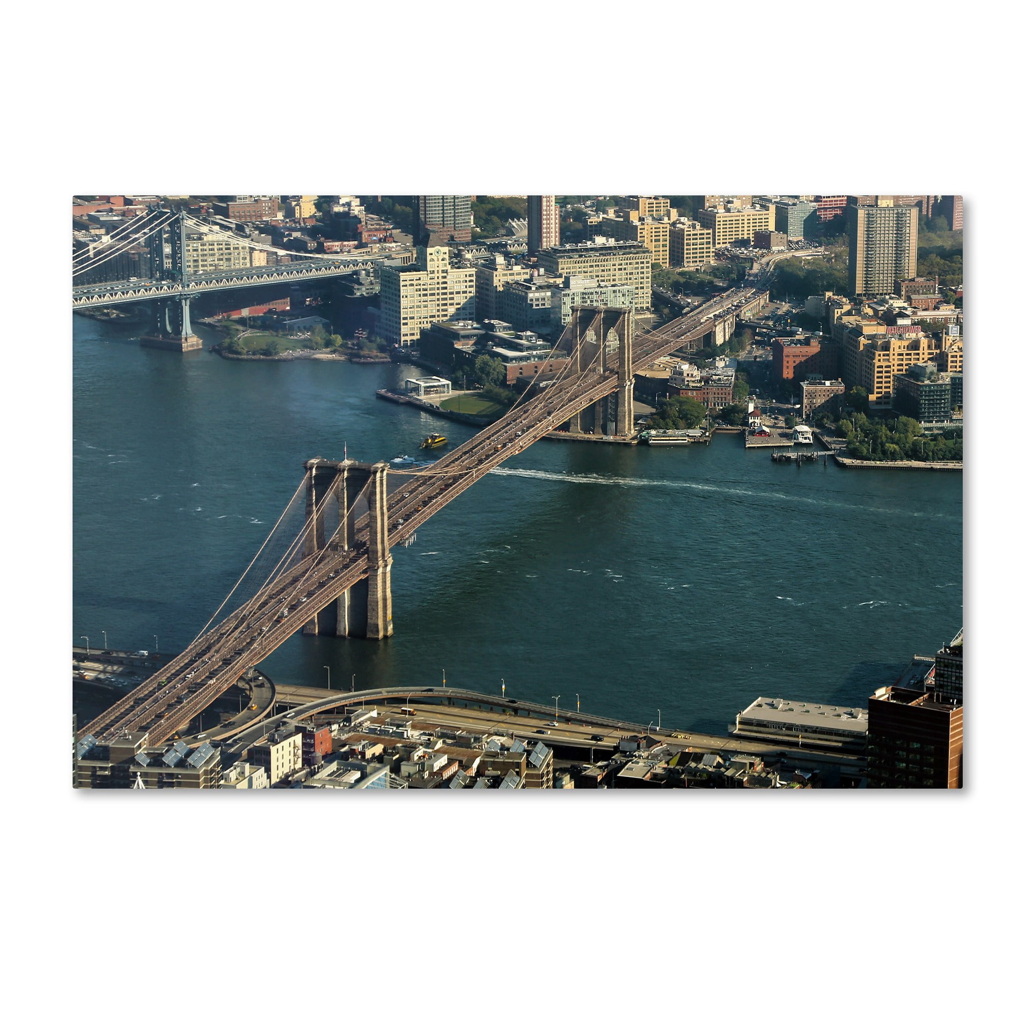 Trademark Fine Art "Brooklyn Bridge" Canvas Art by CATeyes