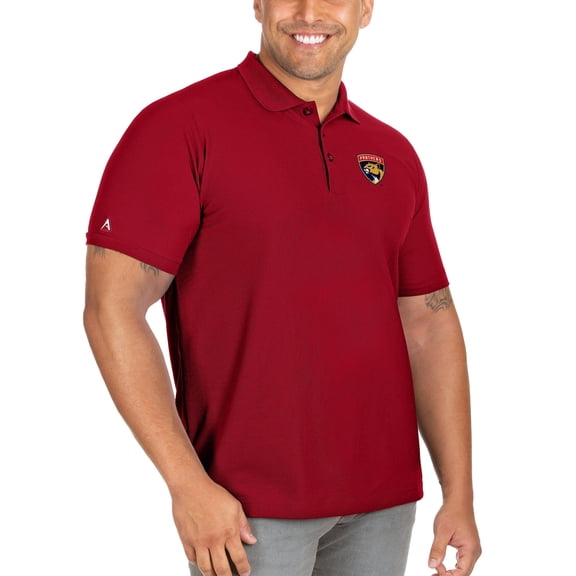 Men's Antigua Red Florida Panthers Big & Tall Legacy Pique Polo