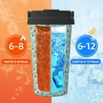 thumbnail image 5 of Uemuo World Travel1 Print Carry Insulated Coffee Mug, Travel Mug with Hidden Handle, Insulated Coffee Flask, Leak-proof Travel Mug Insulated Mug for Office, 5 of 8
