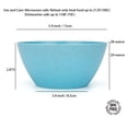 thumbnail image 3 of Yalin Wheat Straw Lightweight PP Bowls, 28 OZ Unbreakable Cereal Bowls, for Rice and Soup, Dishwasher and Microwave Safe, Multi Color (Set of 8), 3 of 6