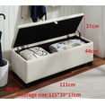 thumbnail image 5 of Modern Velvet Upholstered Storage Ottoman, Button Tufted Bench Seat for Living Room Entryway Bedroom, 5 of 10