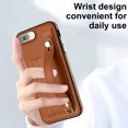 thumbnail image 3 of Nalacover Wallet Case for iPhone 7 Plus/8 Plus, Business PU Leather Unique Design Wristband Kickstand Credit Card Holder Slots Shockproof Scratch Resistant Phone Case for iPhone 7 Plus/8 Plus,Brown, 3 of 6