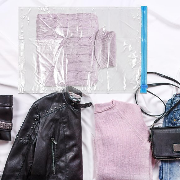 Milisten 10Ud Bolsas De Almacenaje Con Compresión Manual Transparentes Para Guardar Ropa En Hogar