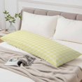 thumbnail image 6 of Yellow Checkered Body Pillow Cover 20 x 60 Inch Decorative Pillow Cover Farmhouse Plaid Buffalo Elegant Lumbar Pillowcase Seasonal Rectangle Cushion Case for Couch Sofa Bed Living Room, 6 of 9