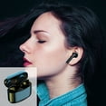 thumbnail image 4 of Wireless Earbuds, Hwkond Wireless Bluetooth Headphones With Charging Case,Fingerprint Control And Immersive Premium Sound Effect Smart Noise Reduction Earphones IPX5, Black, Up to 60% Off, 4 of 9