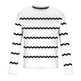 thumbnail image 4 of Free Shipping Mens Sweater Striped Mock Neck Pullover Sweater Regular Fit Sweater, 4 of 4