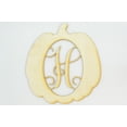 thumbnail image 1 of 1 Pc, Large 16.75" X 17.25" X 1/4 Inch Thick Pumpkin Framed Monogram w/Vine Font Letter H Perfect For Diy Fall & Home Decor, 1 of 2