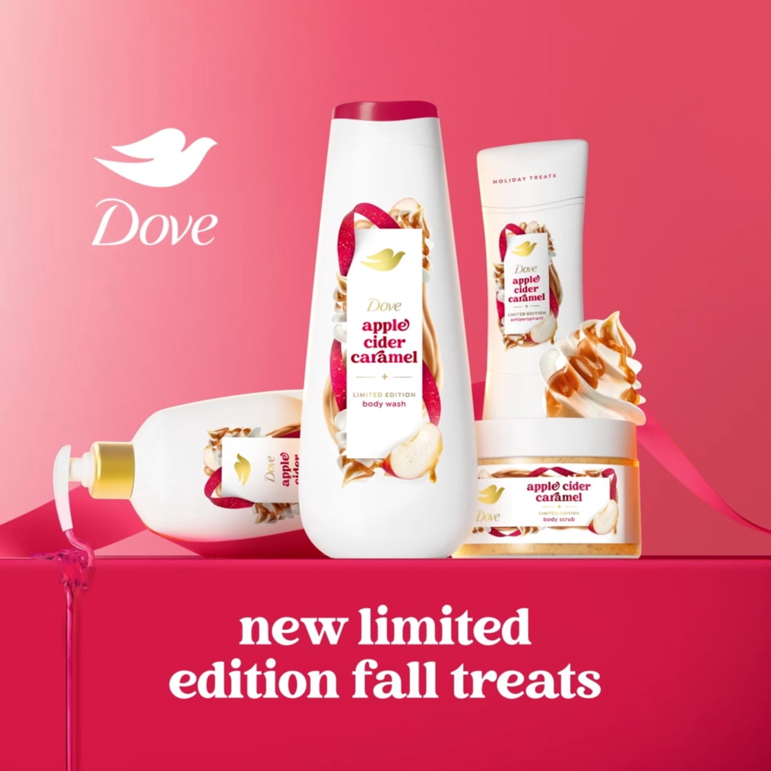Dove Limited Edition Holiday Treats Apple Caramel Crumble Body Scrub, 15 oz