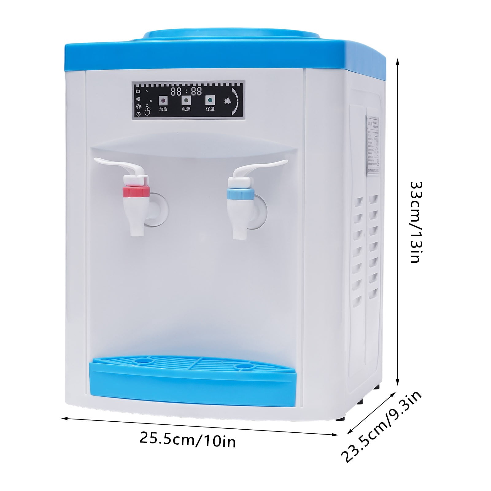 Hot Cold Water Dispenser Desktop, 550W Electric Water Dispenser Office, Countertop Top Dispenser Water Machine for Hold 5-18L Bucket