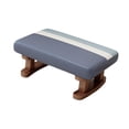 thumbnail image 4 of Silla rectangular moderna, taburete, taburete acolchado, reposapiés otomano pequeño con Azul, 4 of 9