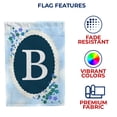 thumbnail image 5 of America Forever Spring Monogram House Flag Letter B 28 X 40 inches Double Sided Vertical Outdoor, Yard, Lawn, Beautiful Flowers, Floral Design, Summer Farmhouse House Flag, 5 of 5