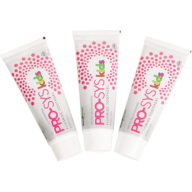 PROSYS® Kids Bubblegum Fluoride Toothpaste Toothgel ADA Accepted (3