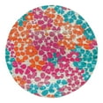 thumbnail image 3 of Unique Loom Azalea Collection Area Rug - Encore (5' 3" Round Multi/Orange), 3 of 7