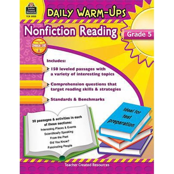 Pre-Owned Daily Warm-Ups: Nonfiction Reading Grd 5 (Paperback) 1420650351 9781420650358