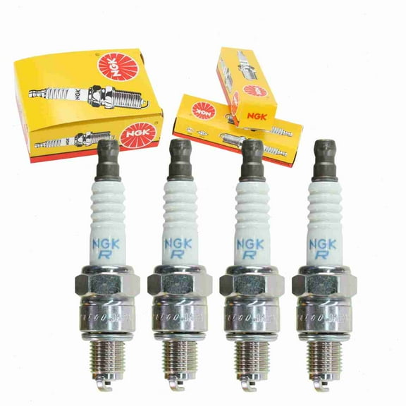 4 pc NGK 6535 Standard Spark Plugs for 065-01408-60 0H8096 4194 6050 808 98056-55777 TY26711 U16FS-UB U16FSRUB Z9Y Ignition Wire Secondary