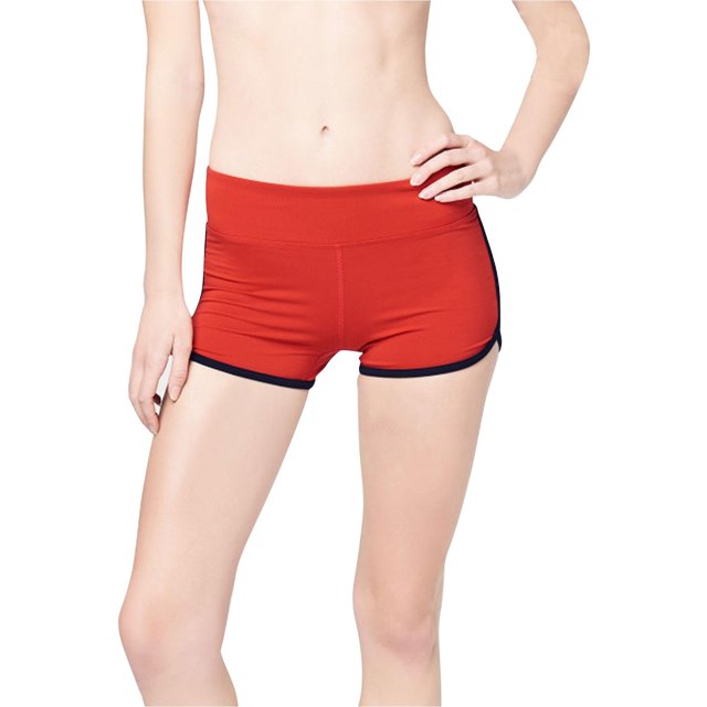 Aeropostale Dolphin Athletic - Pantalones cortos de entrenamiento para mujer, color rojo, extra pequeño