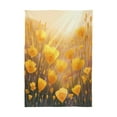 thumbnail image 2 of 60x108 Inch Tablecloth Polyester Square Tablecloth for Home Kitchen Dinner Decor Yellow Flower Field, 2 of 9