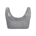 thumbnail image 2 of INSPIRE CHIC Training Cotton Wire Free Comfort Removable Pad Vest Tops Bra Gray, 2 of 5