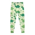 thumbnail image 4 of Pyjama Bebe Garcon Children's Dinosaur Printed Crew Neck Long Sleeve Top Pants 2 Piece Spring Fall Pajama Set Pyjama Bébé Light Gray 6 Years-7 Years, 4 of 5