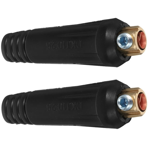 Welding Cable Fitting Welding Machine Socket Electric Cable Plug Welder Copper Abs Black 7.50X2.30X2.30CM