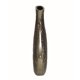 thumbnail image 3 of Zelo Jarrón Decorativo De 11 Pulgadas, Diseño Palmeado De Aluminio, Cuello De Botella Dorado, 3 of 3
