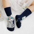 thumbnail image 4 of Girls Socks, AMITOFO Kids Socks Winter Warm Socks, Non Slip Cozy Cotton Crew Socks for 2-3/4-6/7-9/10-12 Years Toddlers Girl Socks, 5 Pairs, 4 of 8
