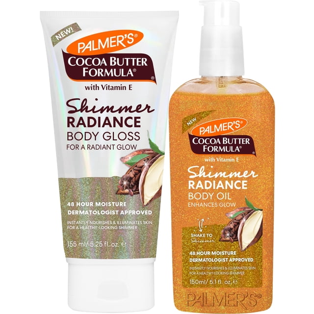 Dúo de brillo corporal y aceite Palmer's Shimmer Radiance 305 ml