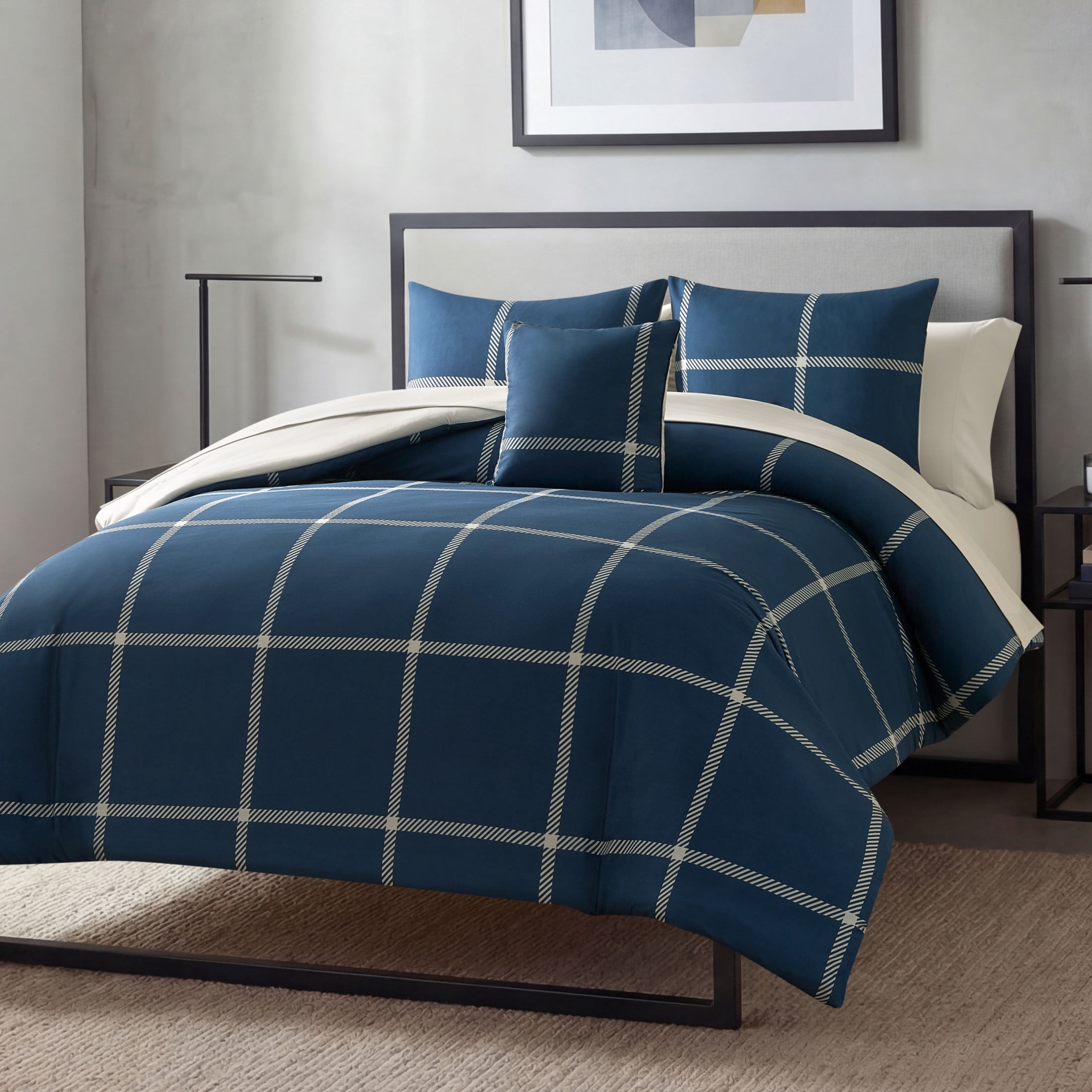 The Sheet Lab Window Pane Check Bed in a Bag