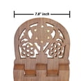 thumbnail image 3 of Large Carved Rounded Top Wooden Qur’An Stand – 15″, 3 of 4