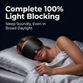 thumbnail image 2 of Sleep Eye Mask, Weighted Sleep Mask with 100% Blackout Design, Deep 3D Eye Pockets, Zero Eye Pressure, Soft Comfortable Fabric for Night Sleep, Travel, Meditation, for Women and Men, 2 of 8