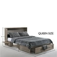thumbnail image 4 of Poppy Queen Size Murphy Bed Cabinet with Storage & Charging Ports, 4 of 6