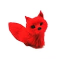thumbnail image 1 of Flmtop Fox Model Toy Mini Cute Simulation Animal Figure Solid Model Desktop Ornament Faux Fur Fake Fox Model Figurine Ornaments Birthday Gift, 1 of 10