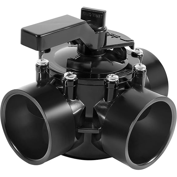 2 Inch 3 Way Positive Non-Lube Diverter Valve Replacement for 4717 Valve, Used for Pools and Spas