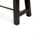 thumbnail image 4 of Jace Acacia Wood Outdoor Dining Benches, Set of 2, Teak and Rustic Metal, 4 of 7