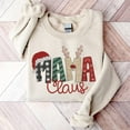 thumbnail image 2 of POPPOP Christmas Claus Embroidery Sweatshirt, Custom Mama Grandma Gigi Mimi Nickname, Gifts for Women Sweater, 2 of 4