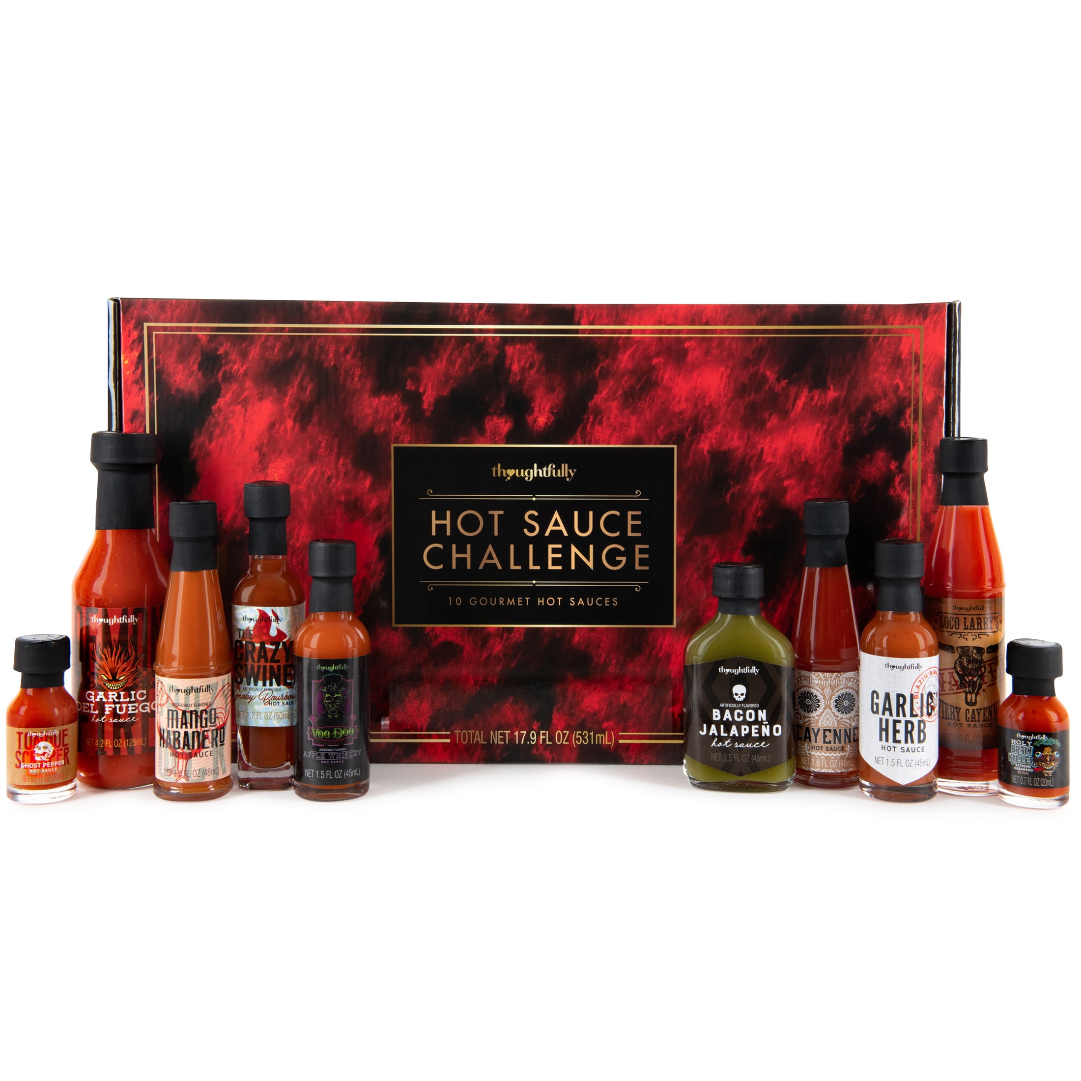 Thoughtfully Gourmet, Hot Sauce Challenge Gift Set, 10 Pack - Walmart.com