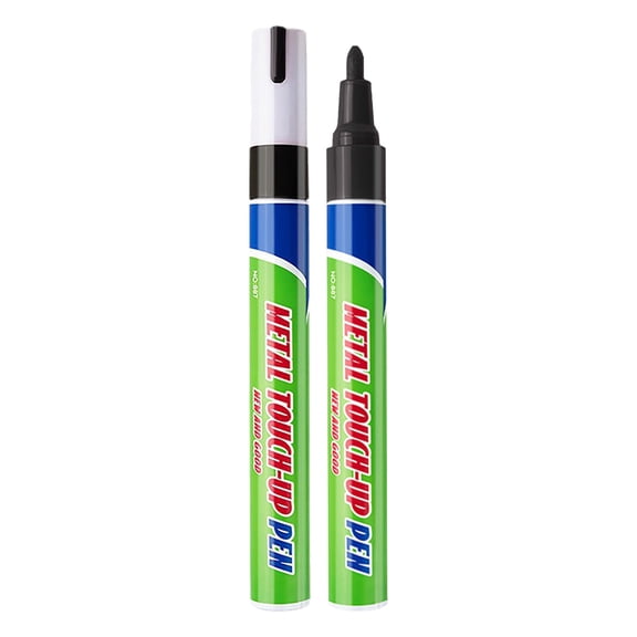 Stone Touch-Up Pen,Paint Markers,Metal Touch-Up Pens For Restoration & Letter Refinishing,Water Proof & Quick Dry Paint Pens for Wood, Plastic,Rock,Canvas,Glass,6 Colors Option(5.59x0.59")(Black)